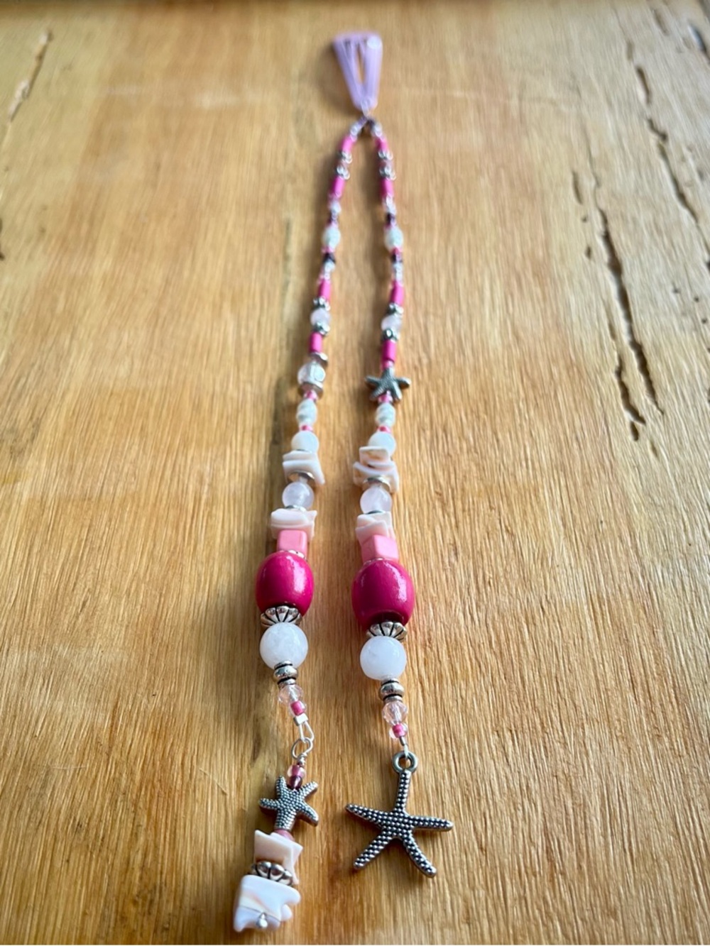 Boho Hair Beads-Handmade Hair Jewelry-Natural Materials-Surf Girlie Series-SG4